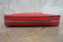 Load image into Gallery viewer, HERMES  Azapp Long Silkin Epsom leather/Silk Bougainvillier □N Engraving Wallet 700020123