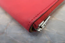 Load image into Gallery viewer, HERMES  Azapp Long Silkin Epsom leather/Silk Bougainvillier □N Engraving Wallet 700020123