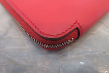Load image into Gallery viewer, HERMES  Azapp Long Silkin Epsom leather/Silk Bougainvillier □N Engraving Wallet 700020123
