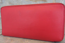Load image into Gallery viewer, HERMES  Azapp Long Silkin Epsom leather/Silk Bougainvillier □N Engraving Wallet 700020123
