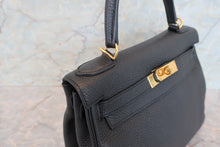 將圖片載入圖庫檢視器 HERMES/エルメス ケリー28 トリヨンクレマンス ブラック □R刻印 ショルダーバッグ 700100040