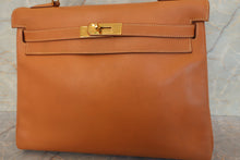 画像をギャラリービューアに読み込む, HERMES/エルメス ケリー32 ボックスカーフ ナチュラル 〇X刻印 ショルダーバッグ 700080033