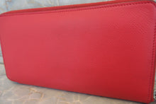 Load image into Gallery viewer, HERMES  Azapp Long Silkin Epsom leather/Silk Bougainvillier □N Engraving Wallet 700020123