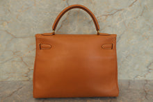 画像をギャラリービューアに読み込む, HERMES/エルメス ケリー32 ボックスカーフ ナチュラル 〇X刻印 ショルダーバッグ 700080033