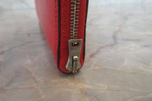 Load image into Gallery viewer, HERMES  Azapp Long Silkin Epsom leather/Silk Bougainvillier □N Engraving Wallet 700020123
