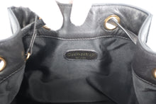 Load image into Gallery viewer, CHANEL CC mark drawstring bag Shoulder bag Lambskin Black/Gold hardware Shoulder bag 800090174