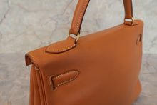 画像をギャラリービューアに読み込む, HERMES/エルメス ケリー32 ボックスカーフ ナチュラル 〇X刻印 ショルダーバッグ 700080033