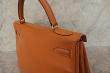 画像をギャラリービューアに読み込む, HERMES/エルメス ケリー32 ボックスカーフ ナチュラル 〇X刻印 ショルダーバッグ 700080033