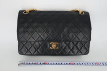 画像をギャラリービューアに読み込む, CHANEL/シャネル マトラッセWフラップチェーンショルダーバッグ ラムスキン ブラック/ゴールド金具 ショルダーバッグ 800100151