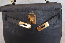 將圖片載入圖庫檢視器 HERMES/エルメス ケリー28 トリヨンクレマンス ブラック □R刻印 ショルダーバッグ 700100040