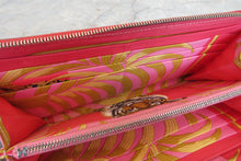 Load image into Gallery viewer, HERMES  Azapp Long Silkin Epsom leather/Silk Bougainvillier □N Engraving Wallet 700020123