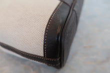 画像をギャラリービューアに読み込む, HERMES/エルメス ガーデンファイルPM トワルアッシュ/レザー マロン/ブラウン □H刻印 トートバッグ 800010175