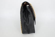 画像をギャラリービューアに読み込む, CHANEL/シャネル マトラッセWフラップチェーンショルダーバッグ ラムスキン ブラック/ゴールド金具 ショルダーバッグ 800100151