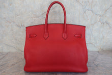 画像をギャラリービューアに読み込む, HERMES/エルメス バーキン35 トリヨンクレマンス ルージュガランス □I刻印 ハンドバッグ 800030047