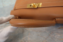 画像をギャラリービューアに読み込む, HERMES/エルメス ケリー32 ボックスカーフ ナチュラル 〇X刻印 ショルダーバッグ 700080033