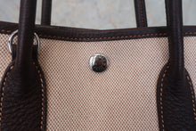 画像をギャラリービューアに読み込む, HERMES/エルメス ガーデンファイルPM トワルアッシュ/レザー マロン/ブラウン □H刻印 トートバッグ 800010175