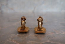 Load image into Gallery viewer, CHANEL CC mark earring Gold plate Gold Earring 700070114