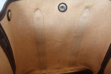 画像をギャラリービューアに読み込む, HERMES/エルメス ガーデンファイルPM トワルアッシュ/レザー マロン/ブラウン □H刻印 トートバッグ 800010175