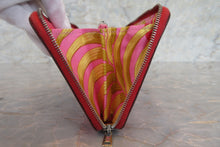 Load image into Gallery viewer, HERMES  Azapp Long Silkin Epsom leather/Silk Bougainvillier □N Engraving Wallet 700020123