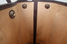 画像をギャラリービューアに読み込む, HERMES/エルメス ガーデンファイルPM トワルアッシュ/レザー マロン/ブラウン □H刻印 トートバッグ 800010175