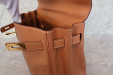 画像をギャラリービューアに読み込む, HERMES/エルメス ケリー32 ボックスカーフ ナチュラル 〇X刻印 ショルダーバッグ 700080033