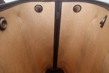 画像をギャラリービューアに読み込む, HERMES/エルメス ガーデンファイルPM トワルアッシュ/レザー マロン/ブラウン □H刻印 トートバッグ 800010175