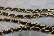 Load image into Gallery viewer, CHANEL Matelasse chain shoulder bag Lambskin Black/Gold hadware Shoulder bag 700120165