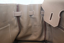 Load image into Gallery viewer, HERMES BIRKIN 35 Togo leather Etoupe gray □M Engraving Hand bag 800070152
