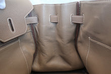 Load image into Gallery viewer, HERMES BIRKIN 35 Togo leather Etoupe gray □M Engraving Hand bag 800070152