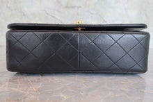 Load image into Gallery viewer, CHANEL Matelasse Full flap chain shoulder bag Lambskin Black/Gold hadware Shoulder bag 800060058