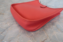 Load image into Gallery viewer, HERMES EVELYNE TPM Clemence leather Rouge pivoine X Engraving Shoulder bag 800070081