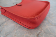 Load image into Gallery viewer, HERMES EVELYNE TPM Clemence leather Rouge pivoine X Engraving Shoulder bag 800070081