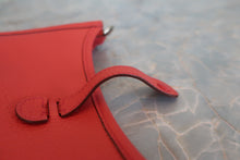 Load image into Gallery viewer, HERMES EVELYNE TPM Clemence leather Rouge pivoine X Engraving Shoulder bag 800070081