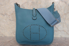 画像をギャラリービューアに読み込む, HERMES/エルメス エブリン3PM トリヨンクレマンス ブルージーン □M刻印 ショルダーバッグ 800010162