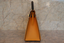 画像をギャラリービューアに読み込む, HERMES/エルメス ケリー32 クシュベル ジョーヌ/ネイビー 〇Z刻印 ショルダーバッグ 700030081