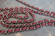 Load image into Gallery viewer, CHANEL Camelia chain wallet Lambskin Pink/Silver hadware Shoulder bag 700090003