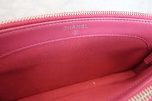 Load image into Gallery viewer, CHANEL Camelia chain wallet Lambskin Pink/Silver hadware Shoulder bag 700090003