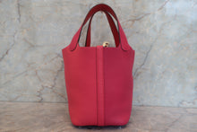 Load image into Gallery viewer, HERMES PICOTIN LOCK CASAQUE 2PM Clemence leather Rose mexico/Rose extreme/Rouge de coeur Y Engraving Hand bag 700120206