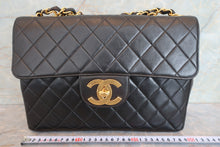 画像をギャラリービューアに読み込む, CHANEL/シャネル 中マトラッセシングルフラップチェーンショルダーバッグ ラムスキン ブラック/ゴールド金具 ショルダーバッグ 700080219