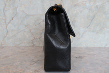 画像をギャラリービューアに読み込む, CHANEL/シャネル 中マトラッセシングルフラップチェーンショルダーバッグ ラムスキン ブラック/ゴールド金具 ショルダーバッグ 700080219