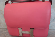 Load image into Gallery viewer, HERMES CONSTANCE3 24 Evercolor leather Rose azalee A Engraving Shoulder bag 700060195