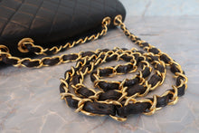 画像をギャラリービューアに読み込む, CHANEL/シャネル 中マトラッセシングルフラップチェーンショルダーバッグ ラムスキン ブラック/ゴールド金具 ショルダーバッグ 700080219