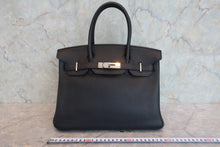 画像をギャラリービューアに読み込む, HERMES/エルメス バーキン30 トリヨンクレマンス ブラック □N刻印 ハンドバッグ 800090063