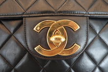 画像をギャラリービューアに読み込む, CHANEL/シャネル 中マトラッセシングルフラップチェーンショルダーバッグ ラムスキン ブラック/ゴールド金具 ショルダーバッグ 700080219