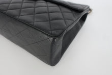 画像をギャラリービューアに読み込む, CHANEL/シャネル 中マトラッセシングルフラップWチェーンショルダーバッグ キャビアスキン ブラック/シルバー金具 ショルダーバッグ 800100155
