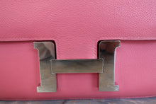 Load image into Gallery viewer, HERMES CONSTANCE3 24 Evercolor leather Rose azalee A Engraving Shoulder bag 700060195