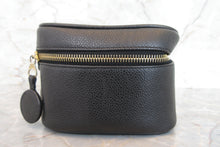 Load image into Gallery viewer, CHANEL CC mark vanity Caviar skin Black/Gold hadware Vanity 700070236