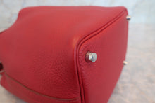 Load image into Gallery viewer, HERMES PICOTIN LOCK PM Clemence leather Rouge garance Hand bag 700120177
