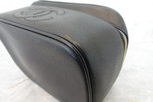 Load image into Gallery viewer, CHANEL CC mark vanity Caviar skin Black/Gold hadware Vanity 700070236