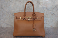 画像をギャラリービューアに読み込む, HERMES/エルメス バーキン35 アルデンヌ ナチュラル □F刻印 ハンドバッグ 800030035